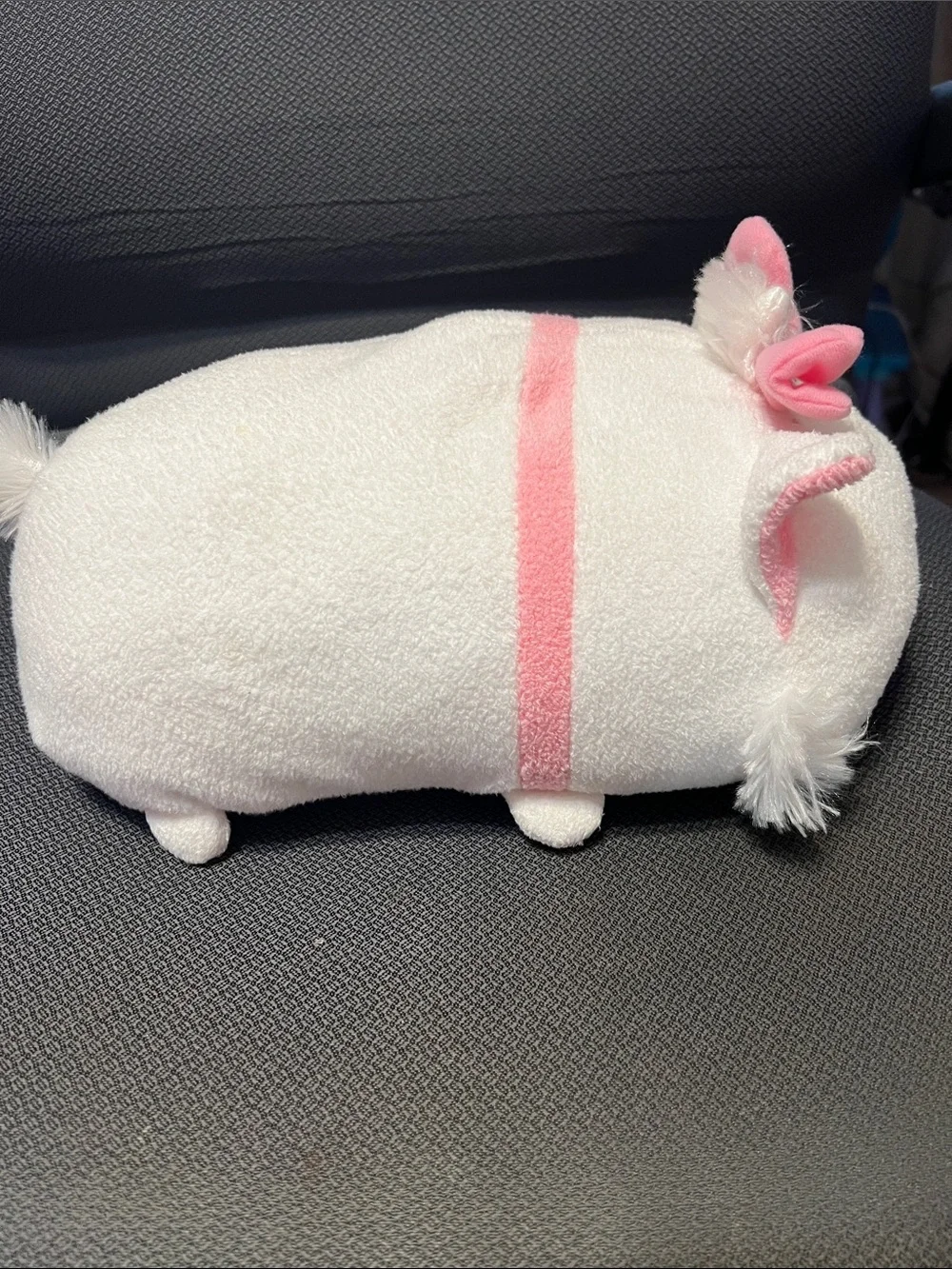 Disney White and Pink Cat Plush